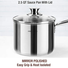 HOMI Chef 14-Piece Nickel Free Stainless Steel Cookware Set - Nickel Free Stainless Steel Pots and Pans Set