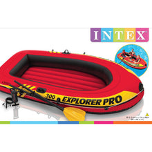 Intex Explorer Pro Inflatable Boat, Boat + Paddles + Pump, Three Person (244 x 117 x 36 cm)