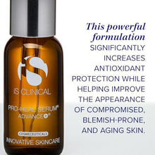 iS Clinical Pro-Heal Serum Advance+ antioxidant-rich serum containing vitamin C, E, and A for redness, rosacea, inflammation, 1 Fl Oz