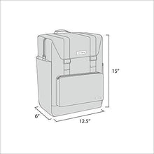 JJ Cole Bloomfield Modular Knapsack Diaper Bag, Ivory and Onyx