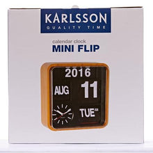 Karlsson, Wall clock, Orange, 24.5x24,5x10cm