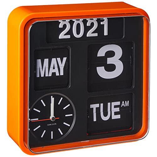 Karlsson, Wall clock, Orange, 24.5x24,5x10cm