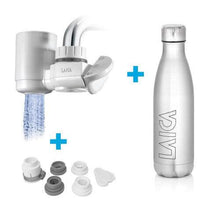 LAICA GENOVA Tap Filter, HYDROSMART+ METAL STOP Filtering System, 1200L Capacity