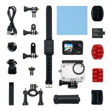 LAMAX W9.1 Waterproof Sport Action Camera 4K 60 fps Camcorder with Dual Display, Stabilization, 21 Accessories, Wi-Fi, Slow Motion
