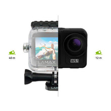 LAMAX W9.1 Waterproof Sport Action Camera 4K 60 fps Camcorder with Dual Display, Stabilization, 21 Accessories, Wi-Fi, Slow Motion