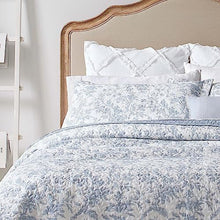 Laura Ashley Home - King Size Quilt Set, Cotton Reversible Bedding, Lightweight Home Decor for All Seasons (Spa Blue, King)