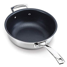 Le Creuset 3-Ply Stainless Steel Non-Stick Chef Pan with Lid, 24 x 8.5 cm , Silver, 96201424001000