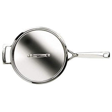 Le Creuset 3-Ply Stainless Steel Non-Stick Chef Pan with Lid, 24 x 8.5 cm , Silver, 96201424001000