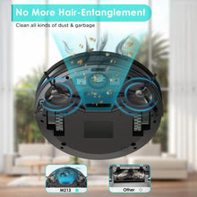 Lefant M213 Robot Vacuum Cleaner With Mop, 2200 Pa Strong Suction, Quiet Robotic Vacuum 7.8cm Thin 28cm DIA, Ideal for Pet Hair Alexa Voice Control