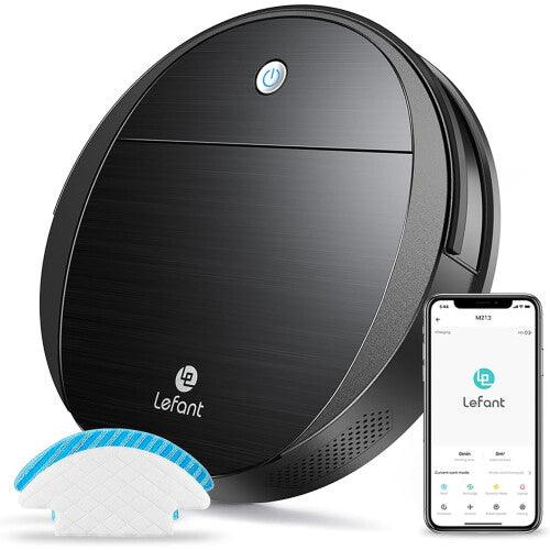 Lefant M213 Robot Vacuum Cleaner With Mop, 2200 Pa Strong Suction, Quiet Robotic Vacuum 7.8cm Thin 28cm DIA, Ideal for Pet Hair Alexa Voice Control