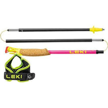 LEKI Ultratrail FX.One Trail Running Poles, Neon Pink/Black/Neon Yellow, 115 cm