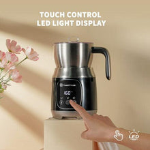 Maestri House Milk Frother, 12-in-1 600 ml Electric Milk Frother with Variable Temperature and Foam Strength, Smart Touch Control,