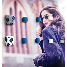 Matte Blue Spot Toenails Press On Nails White Square Leopard Pedicure Foot Fake Toe Nails Acrylic False Toe Nails Tips For Women And Girls