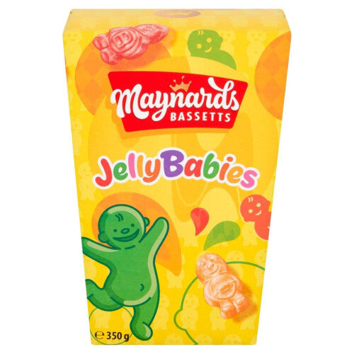 Maynards Bassetts Jelly Babies, Bursting with Fruity Flavours, Soft and Chewy Texture, Sharing Pack, 350g