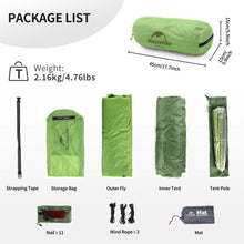 Naturehike Star River 2 Person Tent Double and Ultralight Tent Backpacking Waterproof Hiking Camping Tent 20D Green