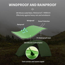 Naturehike Star River 2 Person Tent Double and Ultralight Tent Backpacking Waterproof Hiking Camping Tent 20D Green