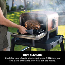 Ninja Woodfire Electric Outdoor Oven, 8-in-1 Pizza Oven, High-Heat Roaster & BBQ Smoker with Roast Rack, Pro-Heat Tray, Pizza Stone