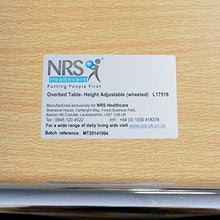 NRS Healthcare L17516 Overbed / Chair Table - Adjustable, Tilting and Wheeled