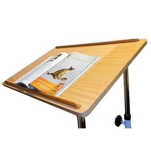 NRS Healthcare L17516 Overbed / Chair Table - Adjustable, Tilting and Wheeled