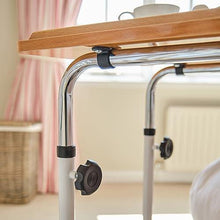 NRS Healthcare L17516 Overbed / Chair Table - Adjustable, Tilting and Wheeled