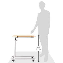 NRS Healthcare L17516 Overbed / Chair Table - Adjustable, Tilting and Wheeled
