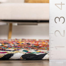 nuLOOM Tammara Bohemian Hand Braided Area Rug, 152 cm x 244 cm, Multi