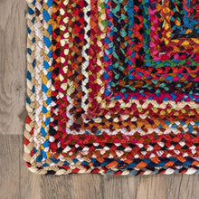 nuLOOM Tammara Bohemian Hand Braided Area Rug, 152 cm x 244 cm, Multi