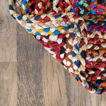 nuLOOM Tammara Bohemian Hand Braided Area Rug, 152 cm x 244 cm, Multi