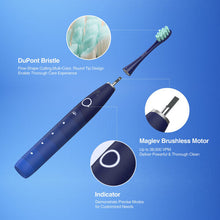 Oclean Flow, Sonic Electric Toothbrush, 5 Modes with Whitening, 180 Days Battery Life, 2 Min Timer & 30s Reminder, IPX7 – Blue