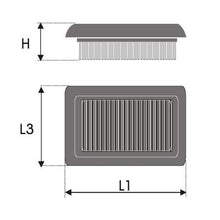Performance  Air Filter To Fit Opel Omega 2.3L D (Years 86>94)
