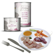 '- Premium wet food for cats - DUO of tender duck & juicy chicken on carrots, 6 pack (6 x 400 g), grain-free with extra meat