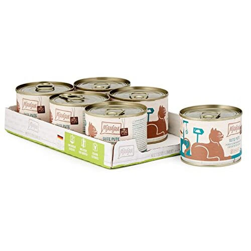 '- premium wet food for cats - pure meat enjoyment - good pure turkey, pack of 6 (6 x 200 g), grain-free with extra meat