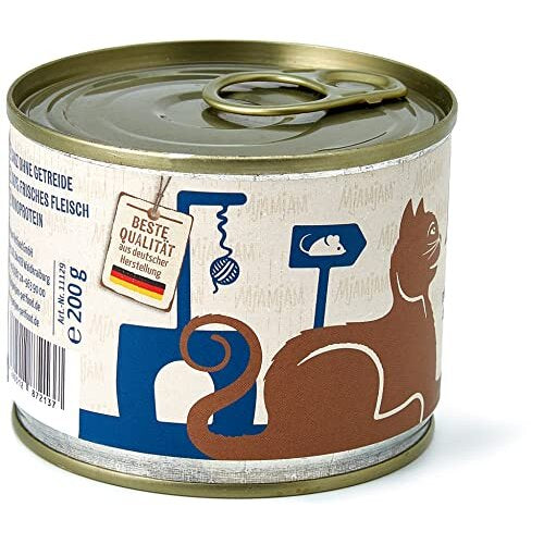 '- premium wet food for cats - pure meat pleasure - tender duck pure, pack of 6 (6 x 200 g), grain-free with extra meat