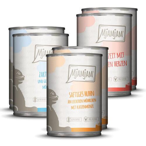 '- premium wet food for cats - trial pack, pack of 6 (6 x 400 g), grain-free with extra meat