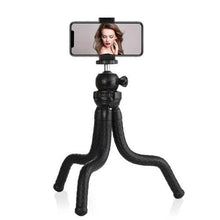 PULUZ Mini Octopus Flexible Tripod with Ball Head, Phone Clamp, Tripod Adapter & Long Screw for SLR Cameras, GoPro, Smartphones (30cm x 5cm)