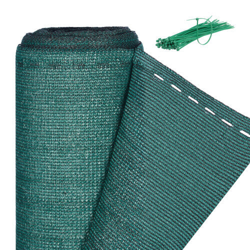 Relaxdays Fence Netting, Privacy Shield for Fences & Railing, HDPE Net, UV-Resistant, Weatherproof, 1.2 x 50 m, Green