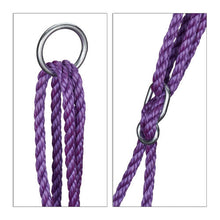 Relaxdays Outdoor Nest Swing for Kids & Adults, 110 cm, for Up To 100 kg, Round Swing, Purple