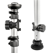 Relaxdays Telescoping Bike Stand for 2 Bicycles, Adjustable from 160 to 340 cm, Aluminium & Plastic, Extends Between Floor & Ceiling, Silver
