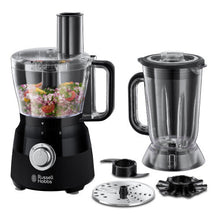 Russell Hobbs Desire Electric Food Processor, Bowl with 1.5L usable capacity, 1.5L Plastic jug, Stainless steel blades,  inc, 600W, 24732