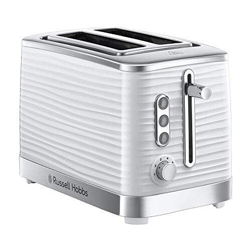 Russell Hobbs Inspire 2 Slice Toaster (Extra wide slots, High lift feature, 6 Browning levels, Frozen/Cancel/Reheat function 1050W,) 24370