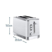 Russell Hobbs Inspire 2 Slice Toaster (Extra wide slots, High lift feature, 6 Browning levels, Frozen/Cancel/Reheat function 1050W,) 24370