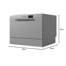 Russell Hobbs RHTTDW6S Freestanding Compact Dishwasher, Eco mode, 6 place settings, Noise level: decibels 52 (Energy Class F), Silver
