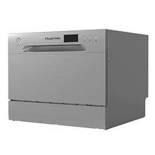 Russell Hobbs RHTTDW6S Freestanding Compact Dishwasher, Eco mode, 6 place settings, Noise level: decibels 52 (Energy Class F), Silver