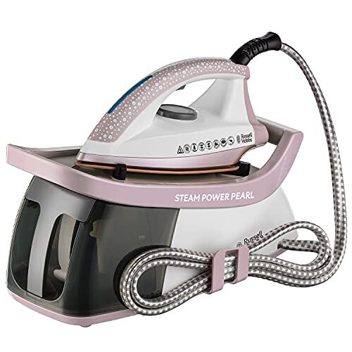 Russell Hobbs Steam Power Generator Iron, Removable 1.3L Water Tank, Ceramic Soleplate, 140g Shot of Steam, 120g Steam Output, 3 Steam Settings