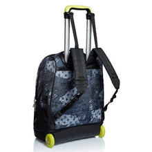 Seven Rolling backpack, FLY STARS Wheeled Book Bag, 2 in 1, Backpack + Trolley, for Teen, Girls&Boys, For School, Sport