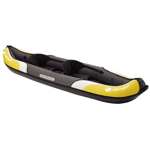 Sevylor Colorado Stable and Comfortable Inflatable Kayak, Sea Kayak with Bag Ideal for Lakes or Sea Shores, Two Person