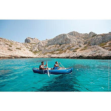 Sevylor inflatable canoe Adventure Kit - robust 2 person folding kayak incl. 2 paddles, foot pump, 314 x 88 cm
