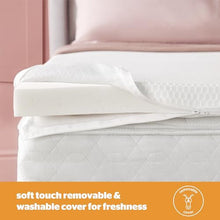 Silentnight Impress Memory Foam - 5cm Thick Luxury Orthopedic Mattress Topper for Back and Neck Pain  - Small Double, White (549516GE)