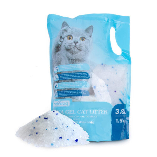 '- Silica Cat Litter Diamond Gel kitten Litter 3.8L Absorbent, Comfortable Biodegradable