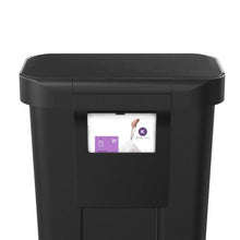 simplehuman CW1385CB 45L Rectangular Kitchen Pedal Bin with Liner Pocket, Silent Soft Close Lid, Strong Wide Steel Pedal,